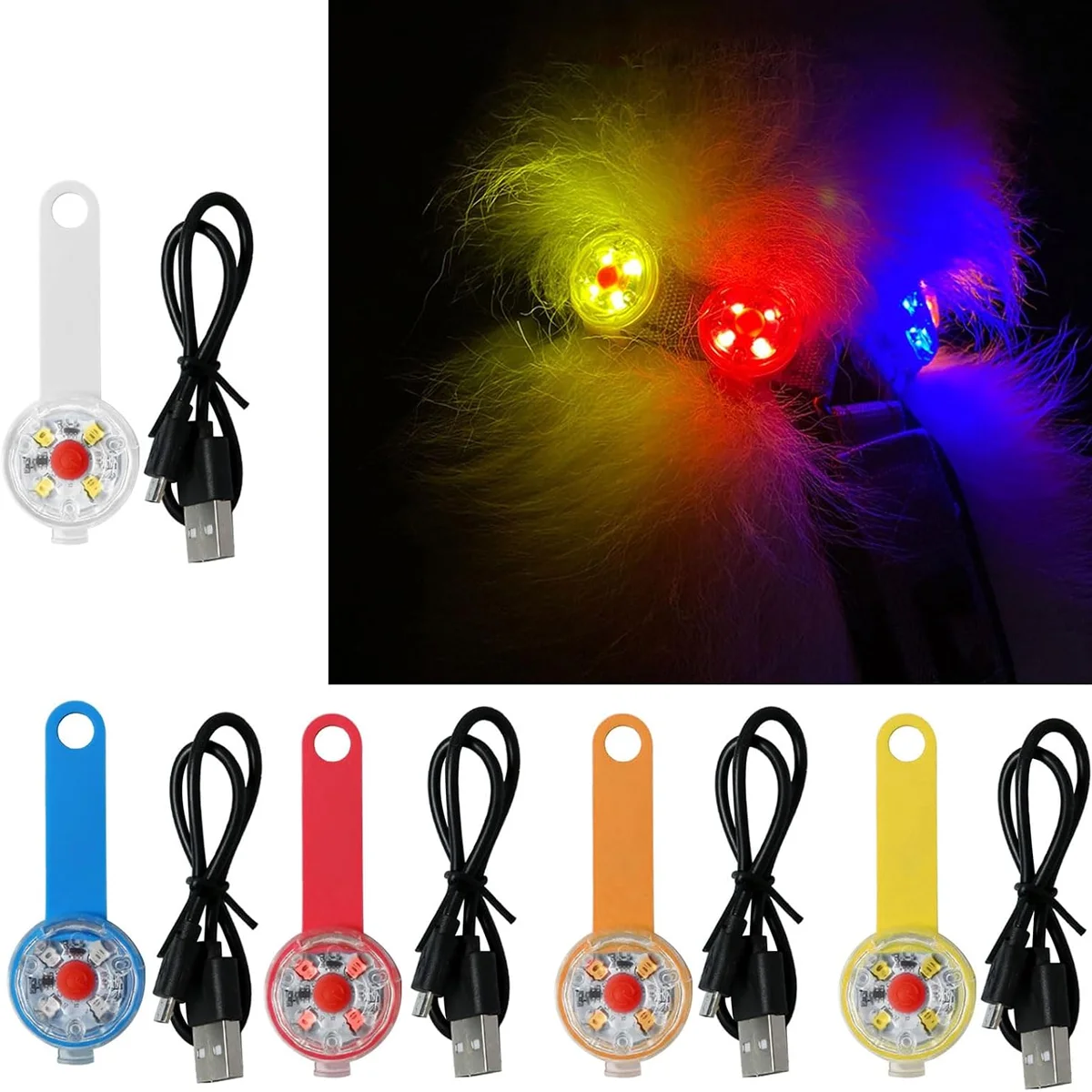 USB Rechargeable LED Pet Safety Light Waterproof Clip-On Glow Pendant Tag Bright Anti-Lost Night Walking Lamp for Dogs & Cats
USB Rechargeable LED Pet Safety Light Waterproof Clip-On Glow Pendant Tag Bright Anti-Lost Night Walking Lamp for Dogs & Cats