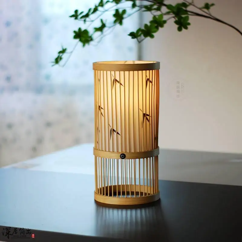 Новая китайская бамбуковая тканая настольная лампа для спальни, прикроватный ночник, каллиграфическая чайная комната, перезаряжаемый торшер с татами
Новая китайская бамбуковая тканая настольная лампа для спальни, прикроватный ночник, каллиграфическая чайная комната, перезаряжаемый торшер с татами