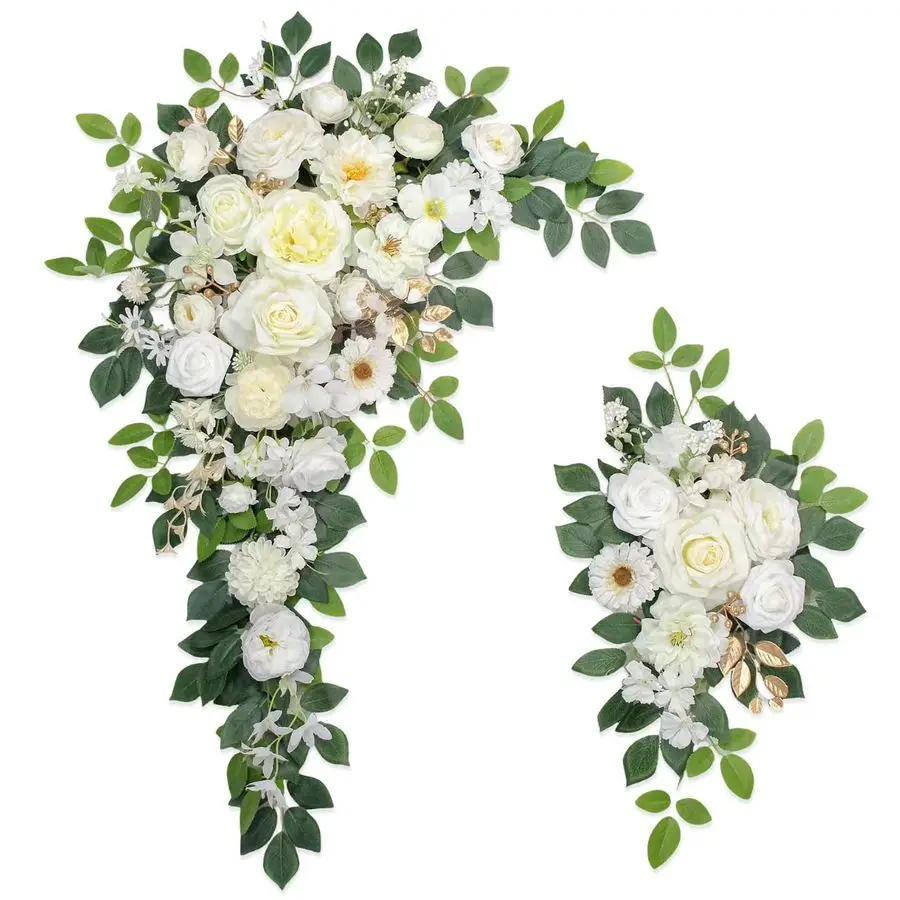 Arch Flowers,Artificial Flower Arch Decor,2pcs Artificial Flower Arrangement for Wedding Decor Reception Backdrop Floral Decorat
Arch Flowers,Artificial Flower Arch Decor,2pcs Artificial Flower Arrangement for Wedding Decor Reception Backdrop Floral Decorat