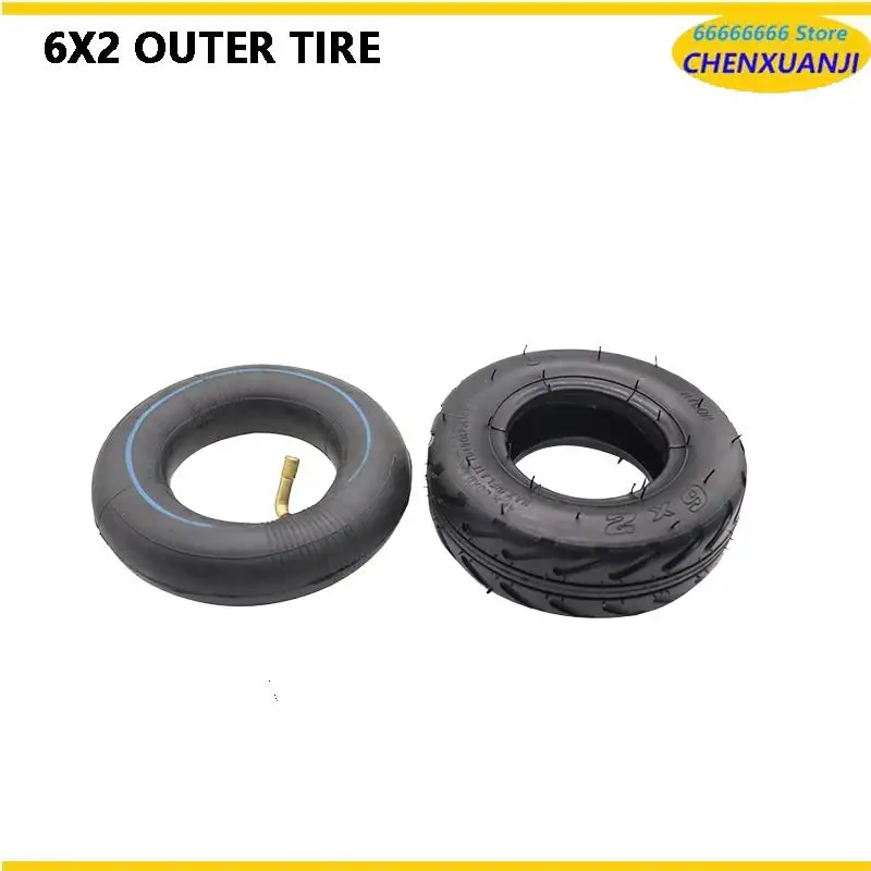 6 Inch Inflatable Wheel 6x2 High Quality Thickened Tire for Mini Electric Scooter Trolley
6 Inch Inflatable Wheel 6x2 High Quality Thickened Tire for Mini Electric Scooter Trolley