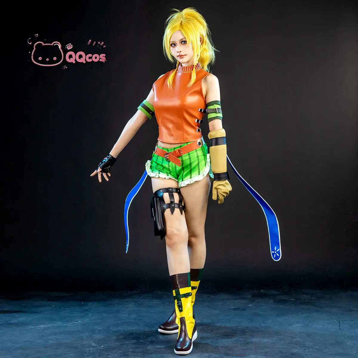QQcos Rikku Game Cosplay Series: Final Fantasy X Rikku Anime Halloween Party Outfit Battle Dress for Carnival Cosplay Costume
QQcos Rikku Game Cosplay Series: Final Fantasy X Rikku Anime Halloween Party Outfit Battle Dress for Carnival Cosplay Costume