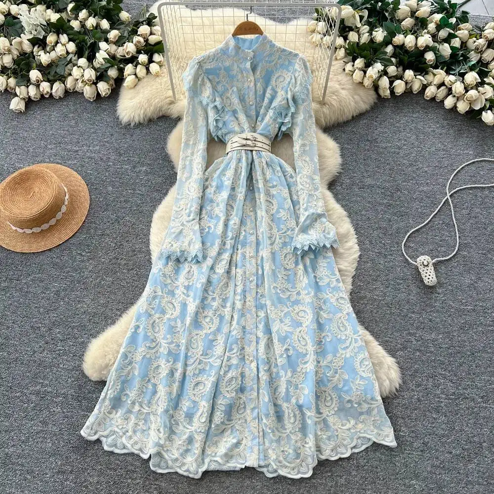 Elegant long sleeve Edible Tree Fungus button A-line dress autumn korean fashion Vintage women clothing
Elegant long sleeve Edible Tree Fungus button A-line dress autumn korean fashion Vintage women clothing