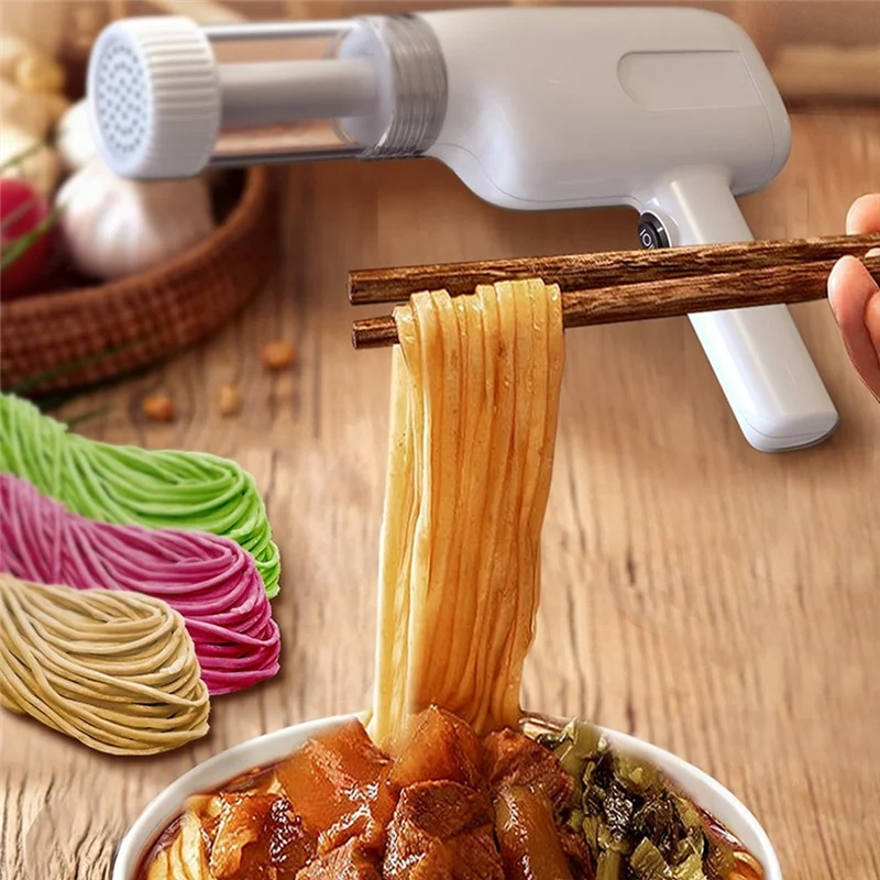 J1UL1N Handheld Electric Pasta Maker Electric Noodle Maker High Efficiency Handheld Press Pasta Machine With 6 Molds For Home
J1UL1N Handheld Electric Pasta Maker Electric Noodle Maker High Efficiency Handheld Press Pasta Machine With 6 Molds For Home