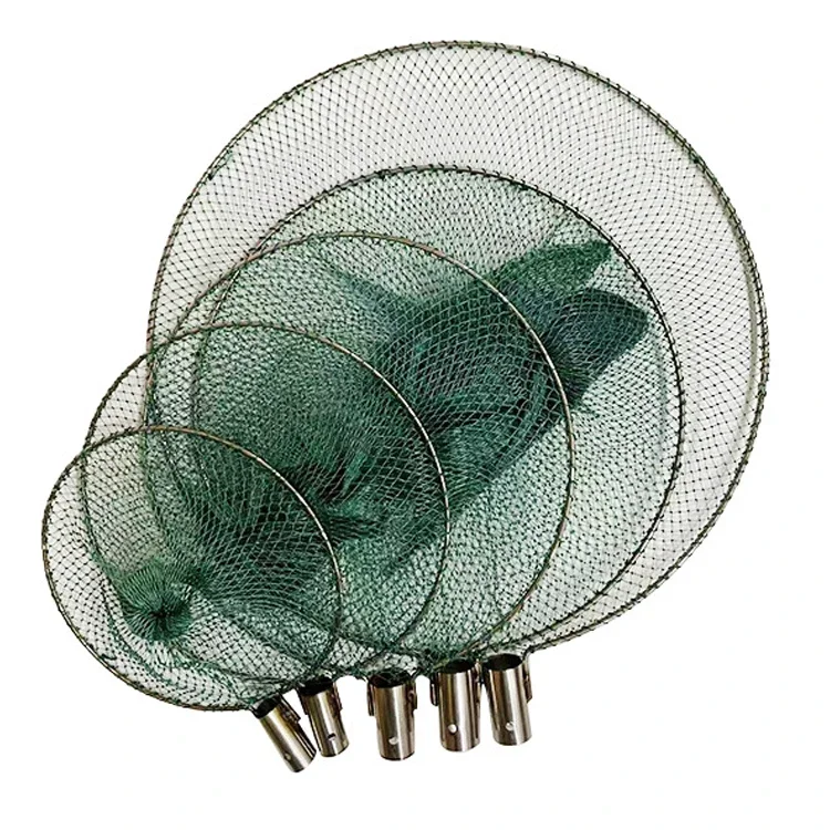 Hot Sale Green Color Hand Knotted Nylon Mesh Fish Catch Net Head Landing Net for Fishing
Hot Sale Green Color Hand Knotted Nylon Mesh Fish Catch Net Head Landing Net for Fishing