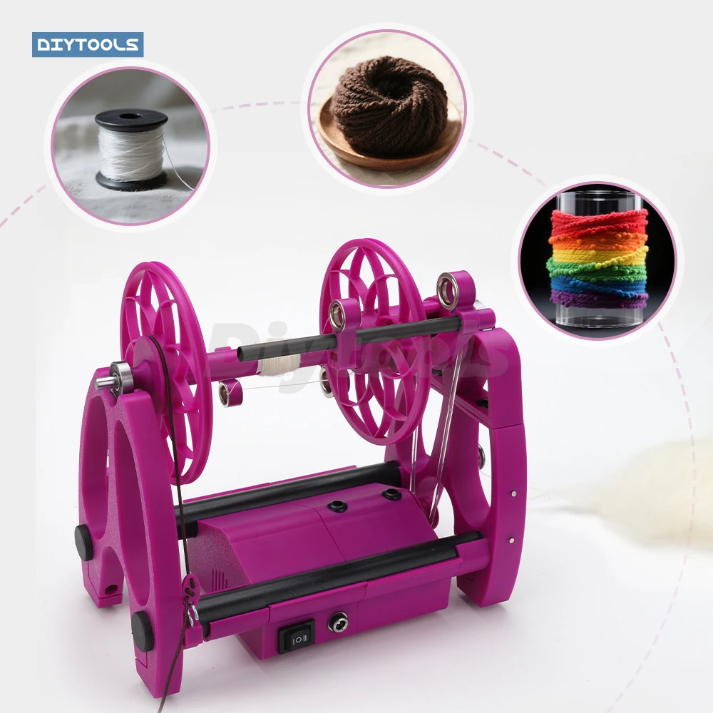 Мини-электрическая прялка 12 В - бытовая машина для намотки пряжи с карбоновым маховиком для шерсти/хлопковой/шелковой волокна
Мини-электрическая прялка 12 В - бытовая машина для намотки пряжи с карбоновым маховиком для шерсти/хлопковой/шелковой волокна