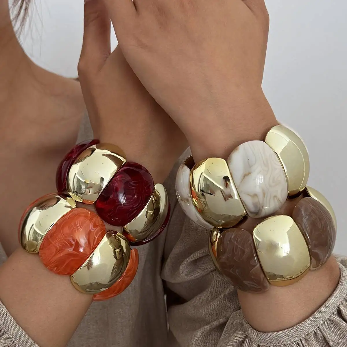 Wide Resin Bracelets for Women, Vintage Elastic Rope Bangle, Versatile Hand Jewelry, Fashion Personality, 2026 Style
Wide Resin Bracelets for Women, Vintage Elastic Rope Bangle, Versatile Hand Jewelry, Fashion Personality, 2026 Style