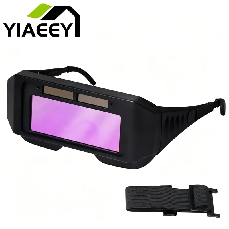 Solar Powered Welding Helmet Auto Darkening Welding Goggles LCD Welder Glasses for TIG MIG MMA Plasma Welder Glasses
Solar Powered Welding Helmet Auto Darkening Welding Goggles LCD Welder Glasses for TIG MIG MMA Plasma Welder Glasses