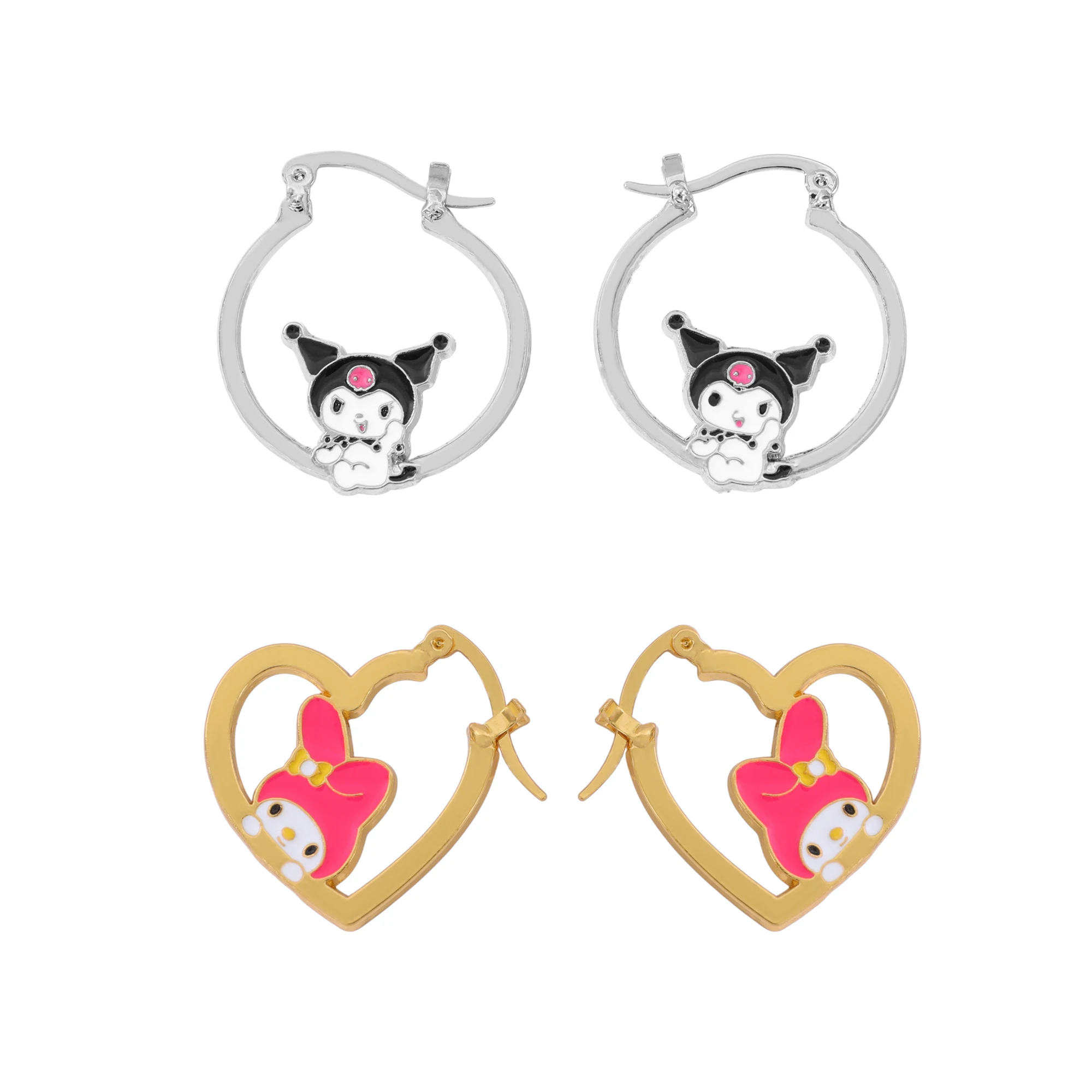 Sweet Kawaii Anime Sanrio Cartoon Character HelloKitty My Melody Kuromi Enamel Pendant Fashion Ear Accessories Girl Toy Gift
Sweet Kawaii Anime Sanrio Cartoon Character HelloKitty My Melody Kuromi Enamel Pendant Fashion Ear Accessories Girl Toy Gift