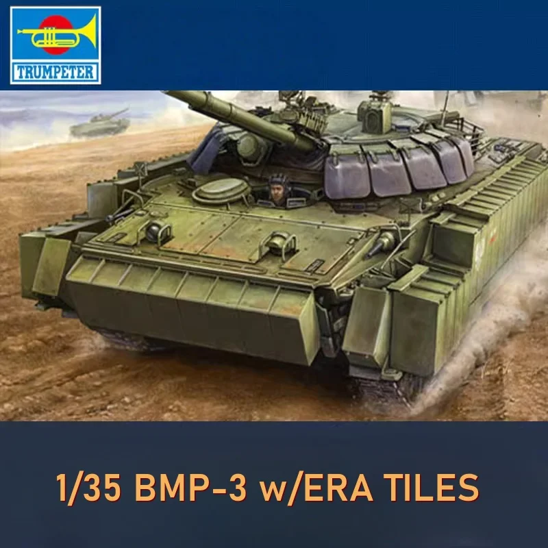 TRUMPETER 1/35 BMP-3 Infantry Fighting Vehicle With Upgrade Armour Assembly Puzzle Model
TRUMPETER 1/35 BMP-3 Infantry Fighting Vehicle With Upgrade Armour Assembly Puzzle Model