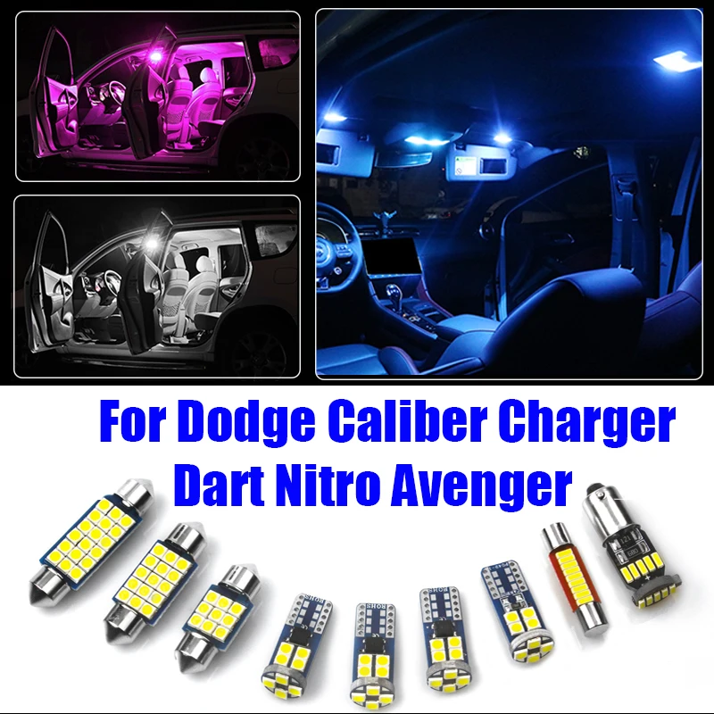 For Dodge Caliber Charger Dart Nitro Avenger Car LED Bulbs Interior Dome Lamp Vanity Mirror Light Trunk Lights Accessories
For Dodge Caliber Charger Dart Nitro Avenger Car LED Bulbs Interior Dome Lamp Vanity Mirror Light Trunk Lights Accessories