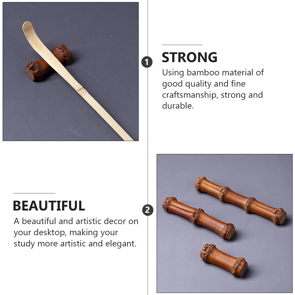 4pcs Bamboo Brush Holder Chinese Style Pen Rest For Calligraphy Pens Painting Storage Vintage Pen Rack Desktop Organzier
4pcs Bamboo Brush Holder Chinese Style Pen Rest For Calligraphy Pens Painting Storage Vintage Pen Rack Desktop Organzier