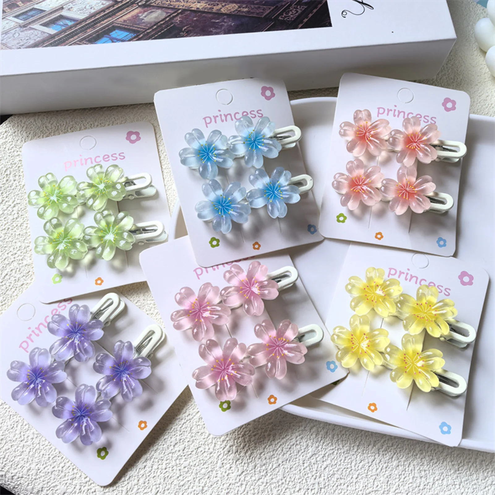Gradient Color Flower Hair Clips - 2Pcs Sweet Floral Hairpins for Kids, Cute Spring Floral Barrettes Hair Accessories for Girls
Gradient Color Flower Hair Clips - 2Pcs Sweet Floral Hairpins for Kids, Cute Spring Floral Barrettes Hair Accessories for Girls