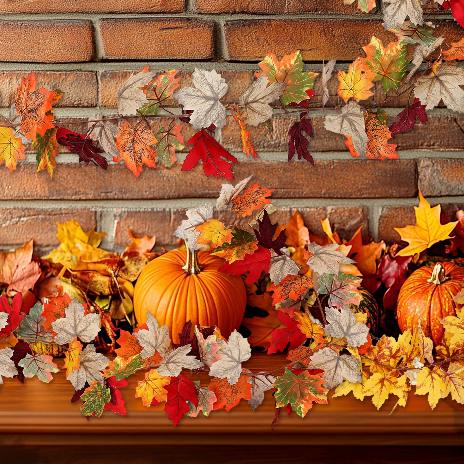 2pcs Maple Leaf Garland Artificial Vine 5.74Ft Lifelike Autumn Leaves Decoration For Halloween Thanksgiving Wedding Party
2pcs Maple Leaf Garland Artificial Vine 5.74Ft Lifelike Autumn Leaves Decoration For Halloween Thanksgiving Wedding Party
