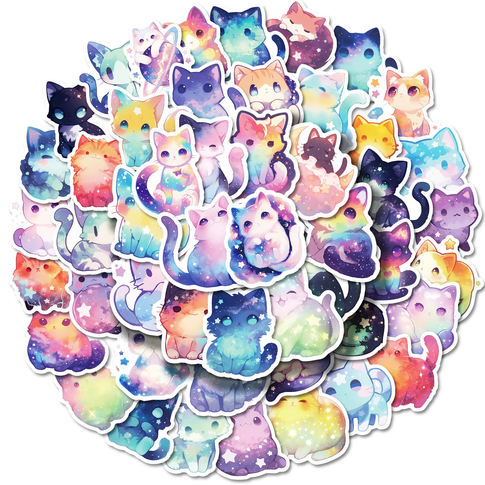Colorful Star Kitten Decor Stickers 50Pcs Waterproof Cartoon Cat Decals Reusable Ornament For Notebook Water Bottle Bike Suitcase Handmade DIY Craft Supplies
Colorful Star Kitten Decor Stickers 50Pcs Waterproof Cartoon Cat Decals Reusable Ornament For Notebook Water Bottle Bike Suitcase Handmade DIY Craft Supplies