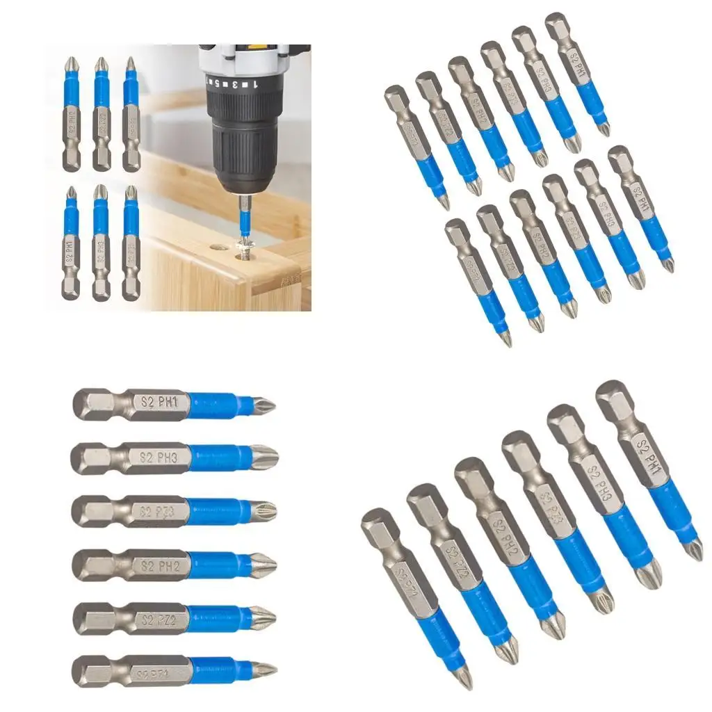 652F 6/12Pcs PH2 Crossed Screwdriver Set Rustproof Impact Drill Bit Steel Nonslip Hard Screwdriver
652F 6/12Pcs PH2 Crossed Screwdriver Set Rustproof Impact Drill Bit Steel Nonslip Hard Screwdriver