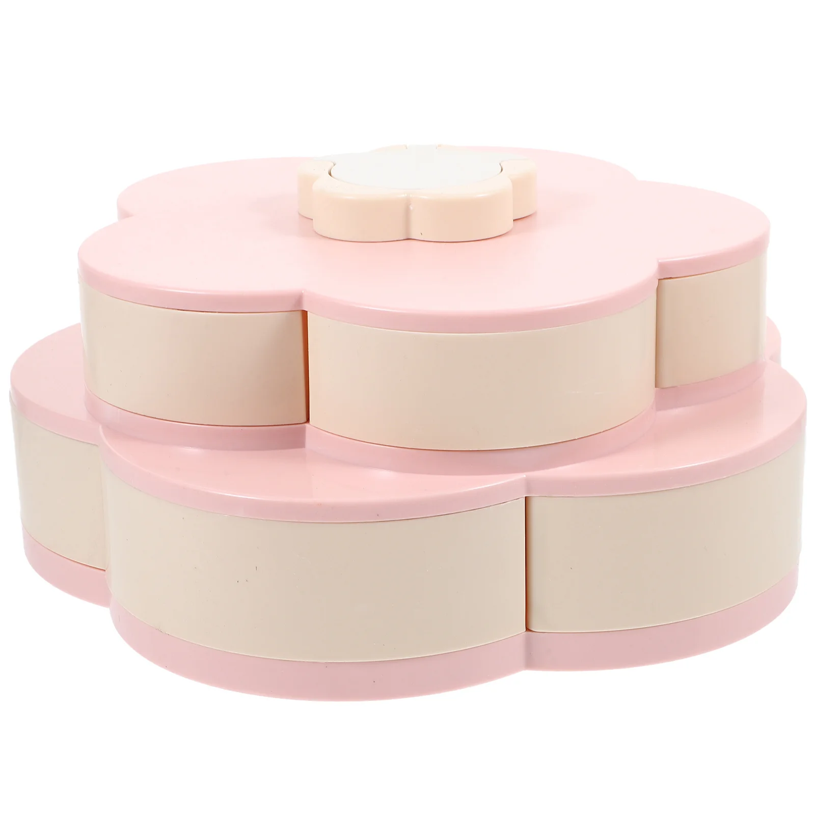 1Pcs Snack Storage Organizer Double Layer Rotatable Candy Box with Phone Holder Flower Design Food Storage Tray
1Pcs Snack Storage Organizer Double Layer Rotatable Candy Box with Phone Holder Flower Design Food Storage Tray