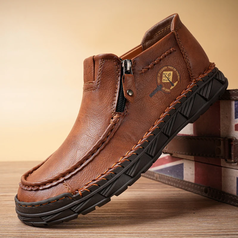 Fashion Zipper Ankle Boots For Men Casual Leather Men Boots Spring Handmade Shoes For Man
Fashion Zipper Ankle Boots For Men Casual Leather Men Boots Spring Handmade Shoes For Man