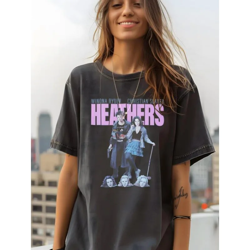 Футболка Хизер | Классический костюм злого фильма 80-х годов, женская футболка, новый стиль, повседневная футболка унисекс на четыре сезона
Футболка Хизер | Классический костюм злого фильма 80-х годов, женская футболка, новый стиль, повседневная футболка унисекс на четыре сезона