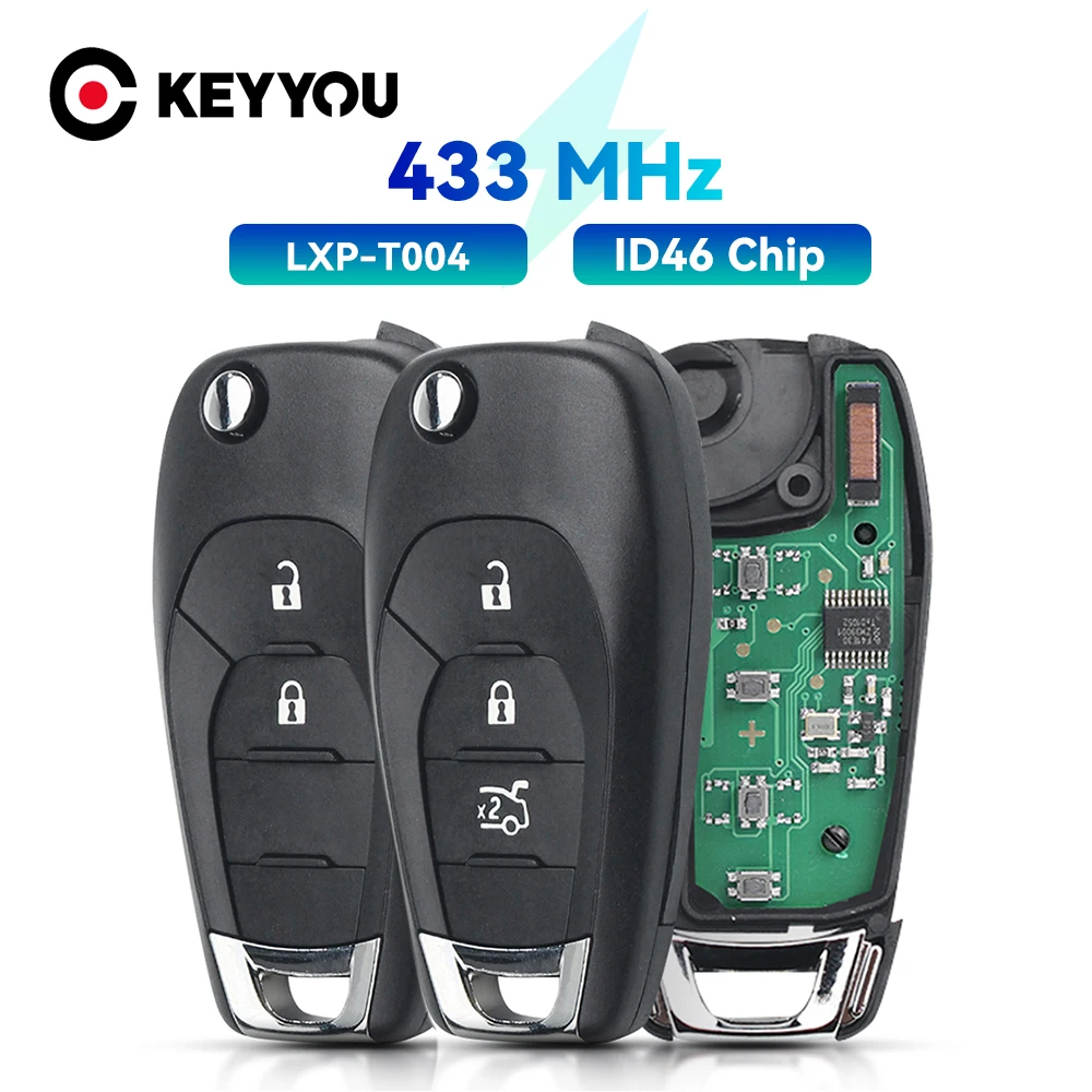 KEYYOU 433Mhz Smart Remote Car Key For Chevrolet Cruz 2015 Trax Sonic Spark 2021 Onix RS 2/3 Buttons Auto Key Control 4A Chip
KEYYOU 433Mhz Smart Remote Car Key For Chevrolet Cruz 2015 Trax Sonic Spark 2021 Onix RS 2/3 Buttons Auto Key Control 4A Chip
