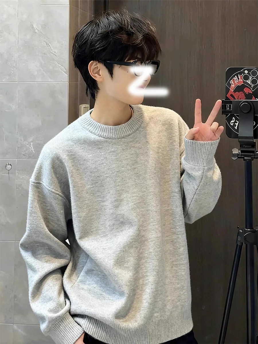 American Sle Men's round Ne Sweater Winter Inner Wear Pure Color Versatile Base irt Lazy Knitted irt Jaet Top
American Sle Men's round Ne Sweater Winter Inner Wear Pure Color Versatile Base irt Lazy Knitted irt Jaet Top