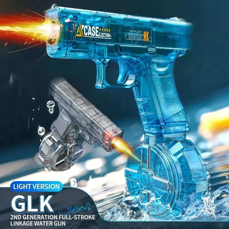 Amazing Flash Light Electric Water Gun, Cool Laser Shooting Pistol, New Creative Toys for Kids Summer Gift
Amazing Flash Light Electric Water Gun, Cool Laser Shooting Pistol, New Creative Toys for Kids Summer Gift