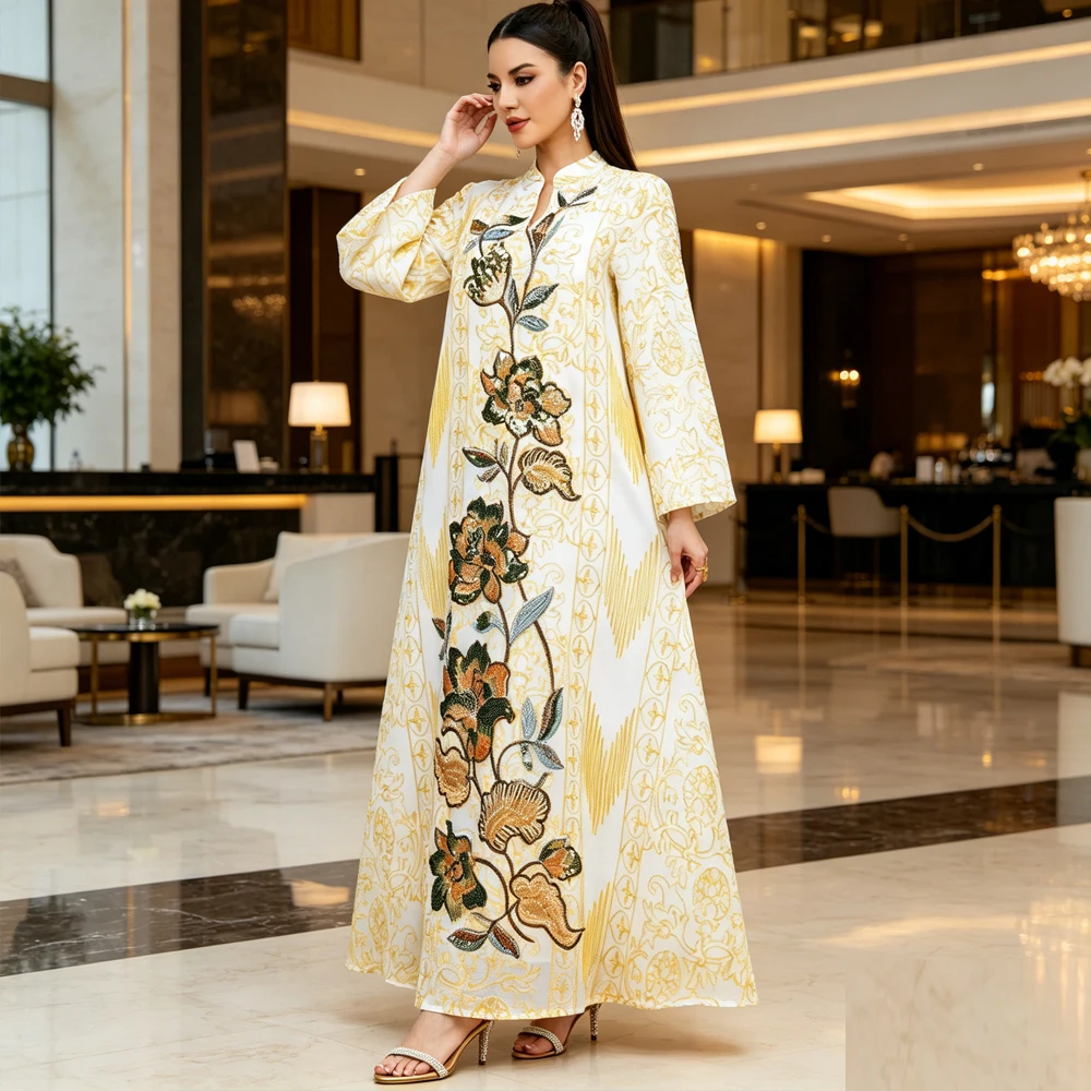 Morocco Party Dress Women Muslim Embroidery Abaya Dubai Abayas Kaftan Kebaya Robe Vestidos Turkey Gown Ramadan Jalabiya Djellaba
Morocco Party Dress Women Muslim Embroidery Abaya Dubai Abayas Kaftan Kebaya Robe Vestidos Turkey Gown Ramadan Jalabiya Djellaba