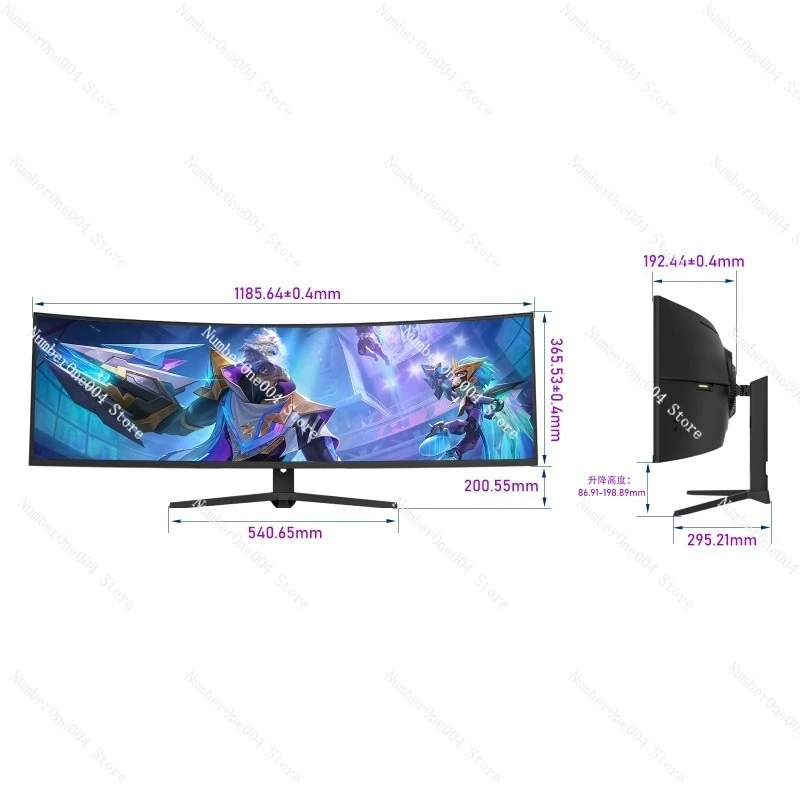 49 Inch 5K Ultra Wide Curved Gaming Monitor 51201440VA Panel 120Hz 1MS HDR DP Interface Desktop LCD Display
49 Inch 5K Ultra Wide Curved Gaming Monitor 51201440VA Panel 120Hz 1MS HDR DP Interface Desktop LCD Display
