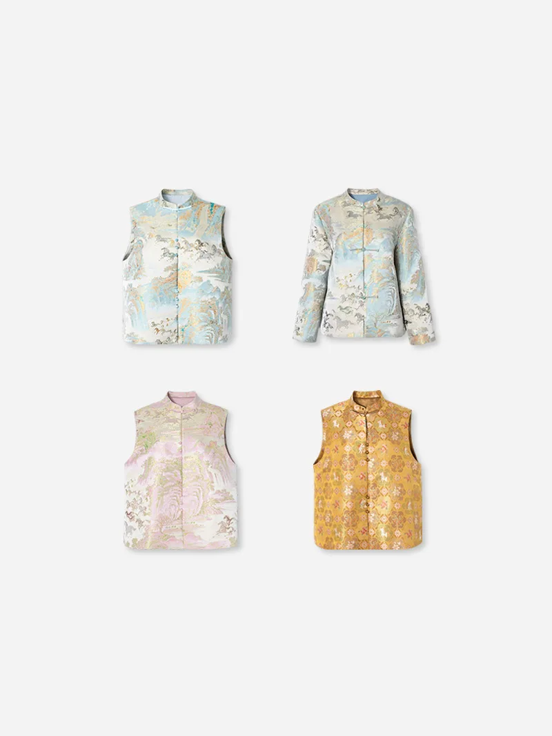 plus Size Women's New Chinese Style Matcha Fragrance Song Jin Gold Jade Hall Vest April 9th Commuter Loose Fit Casual
plus Size Women's New Chinese Style Matcha Fragrance Song Jin Gold Jade Hall Vest April 9th Commuter Loose Fit Casual