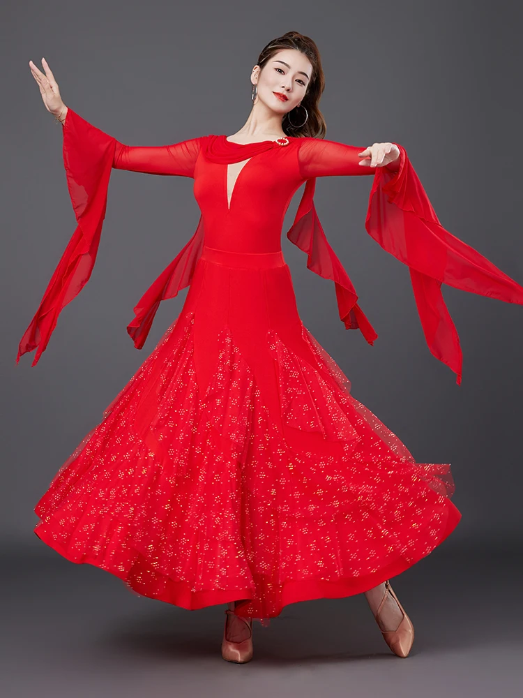 Modern Dance Skirt Female Adult 2025 New Modern Waltz Ballroom Dance Performance Top Skirt 5238/6057
Modern Dance Skirt Female Adult 2025 New Modern Waltz Ballroom Dance Performance Top Skirt 5238/6057