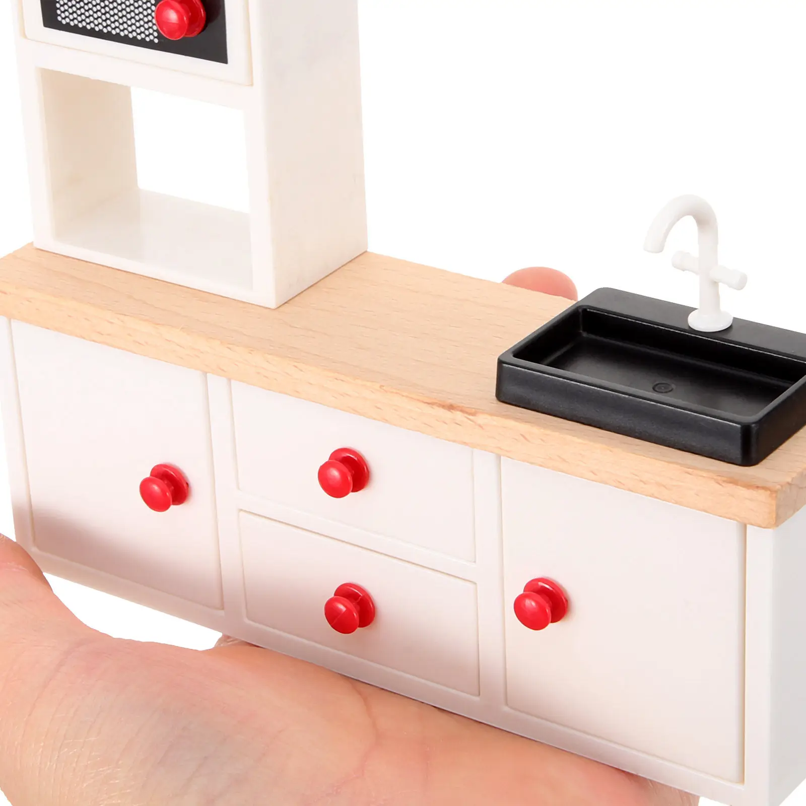 1:12 Scale Miniature Kitchen Sink Cabinet Wooden Dollhouse Furniture Elegant Simple Design Realistic Micro Scene Decor Miniature
1:12 Scale Miniature Kitchen Sink Cabinet Wooden Dollhouse Furniture Elegant Simple Design Realistic Micro Scene Decor Miniature