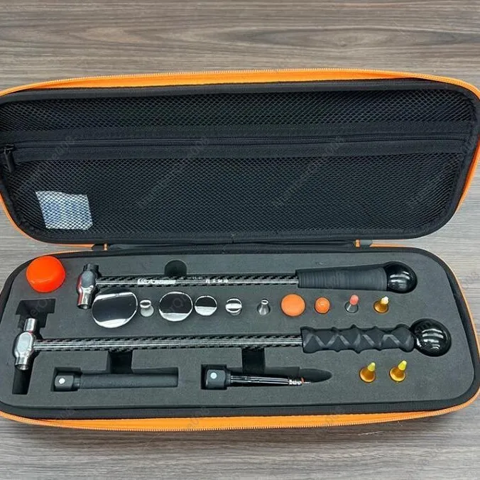 Профессиональный набор для ремонта вмятин на автомобиле, комплект из двух молотков и инструментов-ручек для вмятин M8, инструменты для удаления вмятин без покраски для кузова автомобиля
Профессиональный набор для ремонта вмятин на автомобиле, комплект из двух молотков и инструментов-ручек для вмятин M8, инструменты для удаления вмятин без покраски для кузова автомобиля