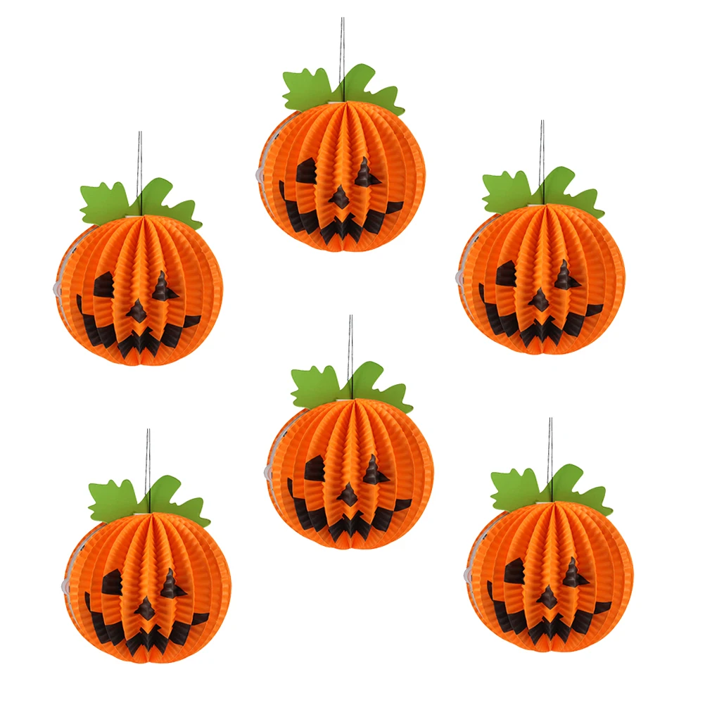 6 Pcs Jack-o-lantern Classroom Decoration Paper Lanterns Halloween Home Spider Decorartions Deocrations Centerpiece 
6 Pcs Jack-o-lantern Classroom Decoration Paper Lanterns Halloween Home Spider Decorartions Deocrations Centerpiece