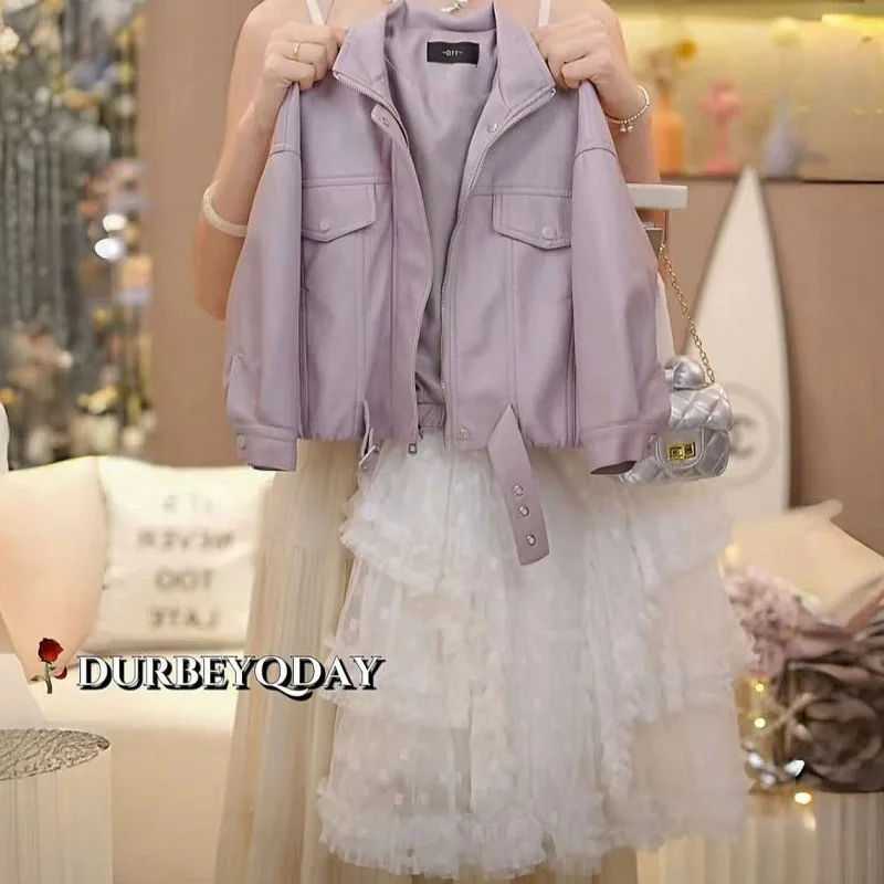 Girls' Spring Outfit Set2026New style two-piece leather jacket set for older children and little girls, trendy children's dress
Girls' Spring Outfit Set2026New style two-piece leather jacket set for older children and little girls, trendy children's dress