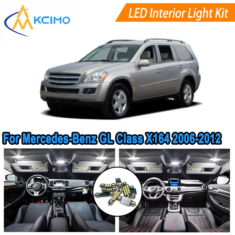Canbus LED Kit Interior Light Bulbs For Mercedes-Benz GL Class X164 2006-2012 ,Door Lights Super Bright Light Set Easy Install
Canbus LED Kit Interior Light Bulbs For Mercedes-Benz GL Class X164 2006-2012 ,Door Lights Super Bright Light Set Easy Install