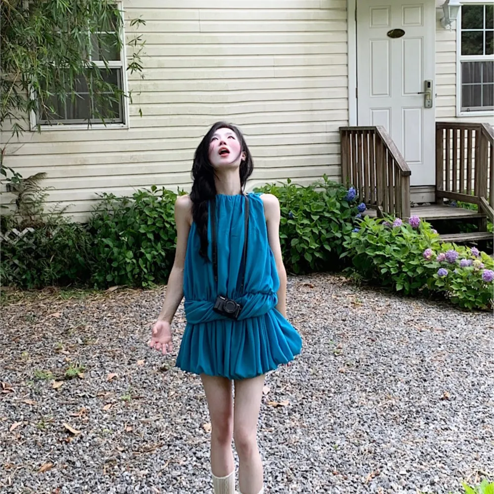 2026 Summer A-line Dress Dresses For Ladies Vestidos Temperament Elegant Pleated Sleeveless Slim Solid Color Trendy Fashionable
2026 Summer A-line Dress Dresses For Ladies Vestidos Temperament Elegant Pleated Sleeveless Slim Solid Color Trendy Fashionable