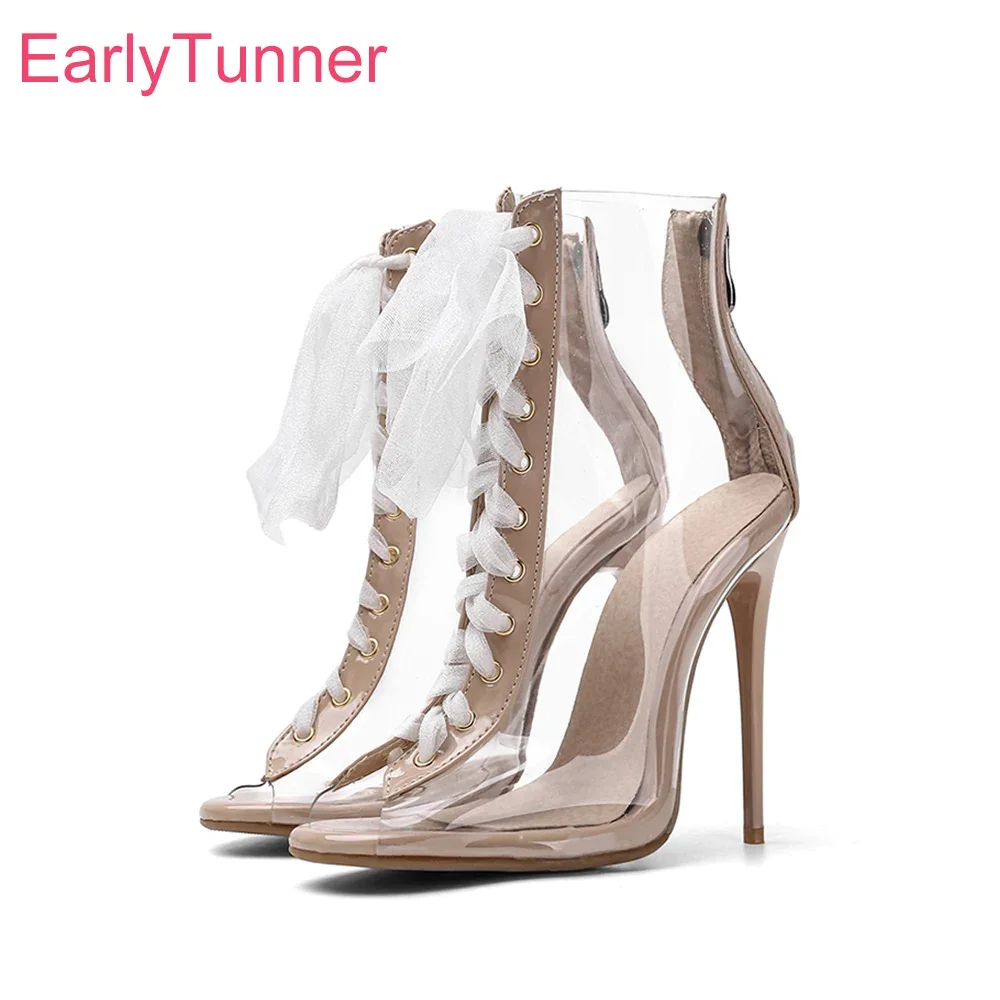 Brand New Summer Lovely Apricot Black Women Pumps Fashion Transparent High Thin Heels Lady Shoes Plus Big Size 43 45 47
Brand New Summer Lovely Apricot Black Women Pumps Fashion Transparent High Thin Heels Lady Shoes Plus Big Size 43 45 47