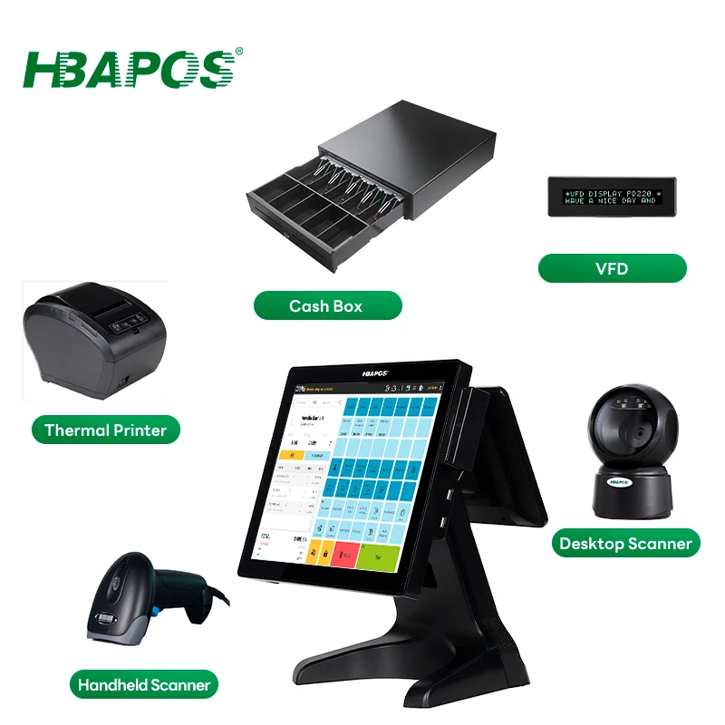 ATV&UTVHBA-S100 Desktop Touch Screen All in One POS System Automatic Cash Register for Small Business and Retail Store
ATV&UTVHBA-S100 Desktop Touch Screen All in One POS System Automatic Cash Register for Small Business and Retail Store