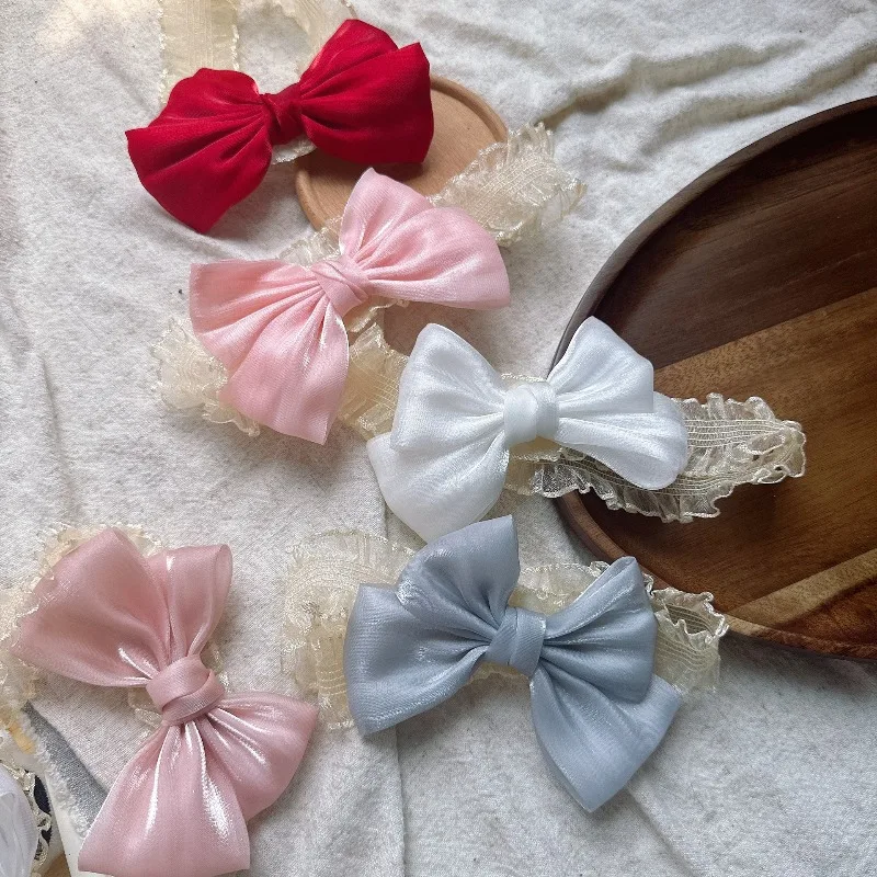 Baby Girl Bow Headband Shiny Satin Bow with Lace Edge Elastic Hairband for Newborn Infant Toddler 0-3T Hair Accessories X2826
Baby Girl Bow Headband Shiny Satin Bow with Lace Edge Elastic Hairband for Newborn Infant Toddler 0-3T Hair Accessories X2826