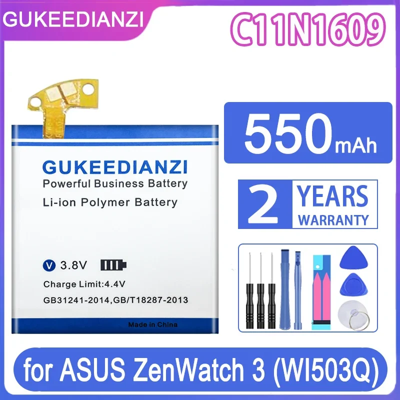 GUKEEDIANZI Replacement Battery For ASUS Zenwatch 3 Zenwatch3 WI503Q C11N1609 Watch Battery 550mAh Batteries Free TooL
GUKEEDIANZI Replacement Battery For ASUS Zenwatch 3 Zenwatch3 WI503Q C11N1609 Watch Battery 550mAh Batteries Free TooL