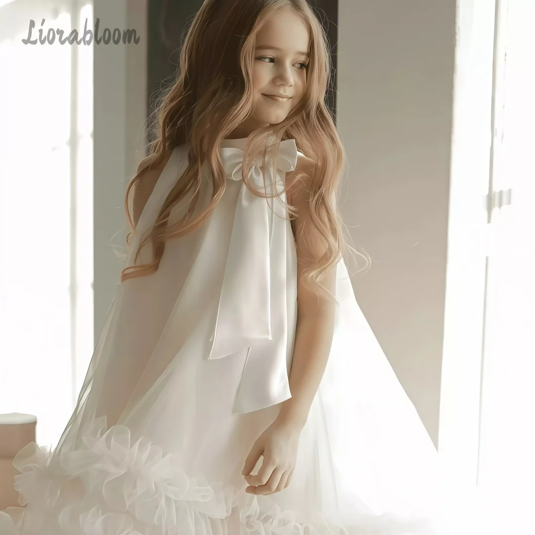 Girls' Beige Formal Dress Flower Girl Dress Adorned 3D Bow Accents Wedding Party Attire Dress свадебное платье
Girls' Beige Formal Dress Flower Girl Dress Adorned 3D Bow Accents Wedding Party Attire Dress свадебное платье