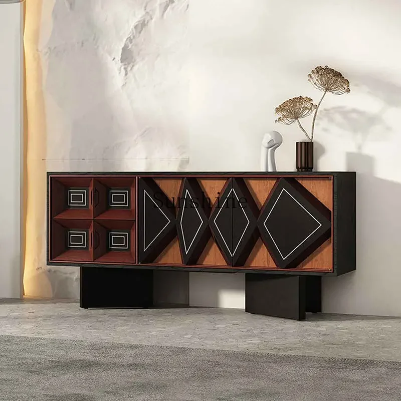 American solid wood dining side cabinet art foyer entrance decorative cabinet
American solid wood dining side cabinet art foyer entrance decorative cabinet