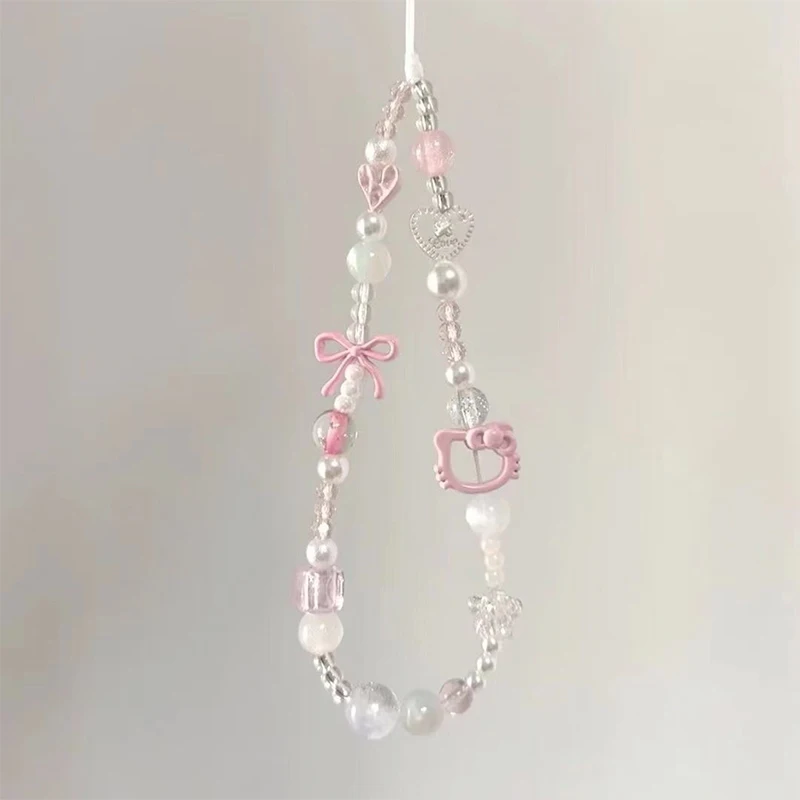Hello Kitty Phone Chain Cute Phones Strap Keychain for Girls Beaded Stylish Durable Phone Lanyard Functional Accessories Gifts
Hello Kitty Phone Chain Cute Phones Strap Keychain for Girls Beaded Stylish Durable Phone Lanyard Functional Accessories Gifts