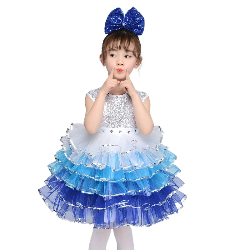 Children's performance clothing Kindergarten princess dress sequins fluffy skirt small lotus style snowing holographic outfit
Children's performance clothing Kindergarten princess dress sequins fluffy skirt small lotus style snowing holographic outfit