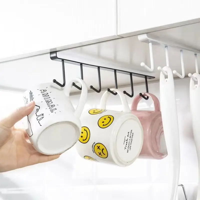 Kitchen Storage Hook Mug Cup Hanger Organizer 6 Hooks Shelf Wardrobe Cabinet Rack Holder Punch-free Hook Bathroom Accessories
Kitchen Storage Hook Mug Cup Hanger Organizer 6 Hooks Shelf Wardrobe Cabinet Rack Holder Punch-free Hook Bathroom Accessories
