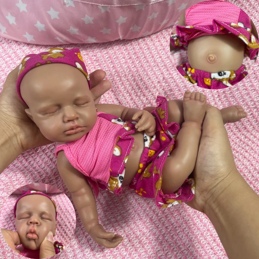 Мини 12-дюймовый темный кожаный полностью силиконовый Reborn Baby LouLou, реалистичный твердый силиконовый мягкий моющийся подарок для девочек на день рождения, Рождественский подарок
Мини 12-дюймовый темный кожаный полностью силиконовый Reborn Baby LouLou, реалистичный твердый силиконовый мягкий моющийся подарок для девочек на день рождения, Рождественский подарок