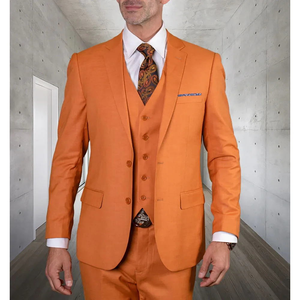 Luxury Solid Color Single Breasted Suist for Men Notch Lapel Flat Front Slim Fit 3 Piece Jacket Pants Vest Sets Wedding Full Set
Luxury Solid Color Single Breasted Suist for Men Notch Lapel Flat Front Slim Fit 3 Piece Jacket Pants Vest Sets Wedding Full Set