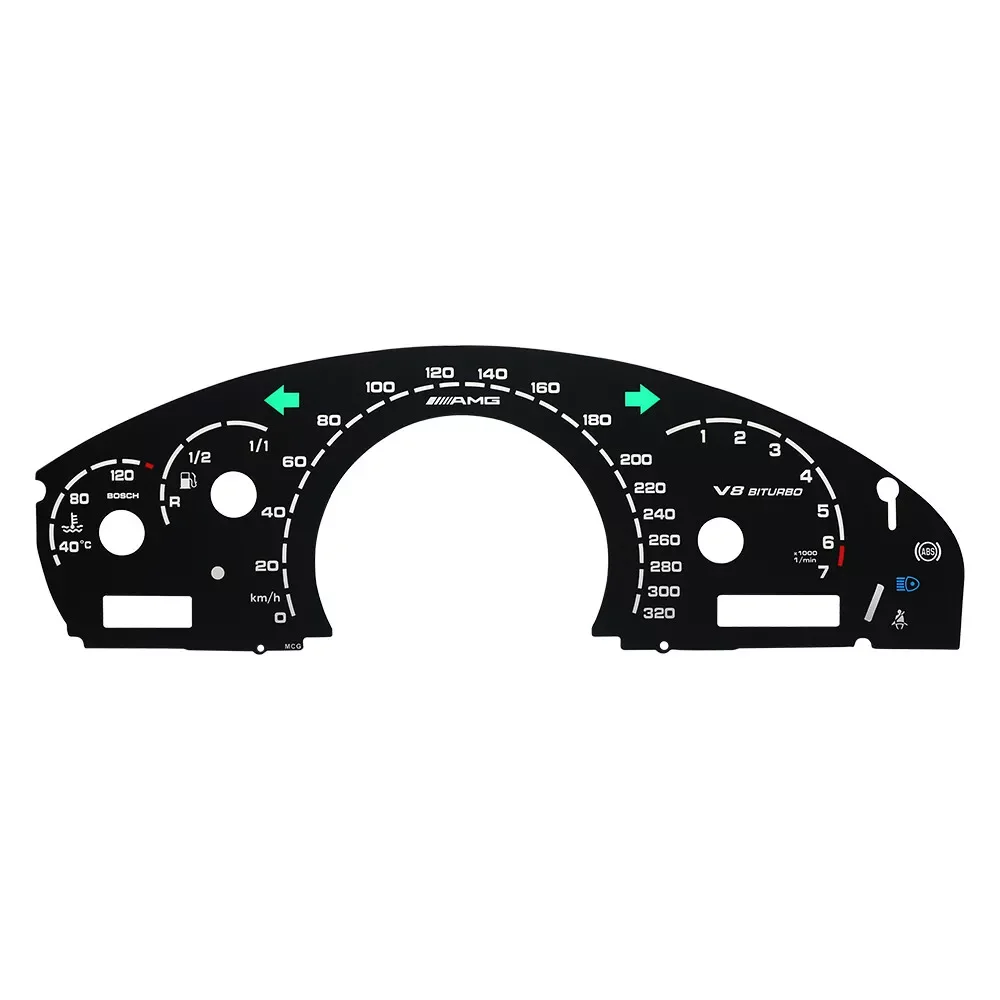 Mercedes S-Class W220, CL-Class W215 Upgarde AMG Gauge Face 320KM/H V8 BITURBO
Mercedes S-Class W220, CL-Class W215 Upgarde AMG Gauge Face 320KM/H V8 BITURBO