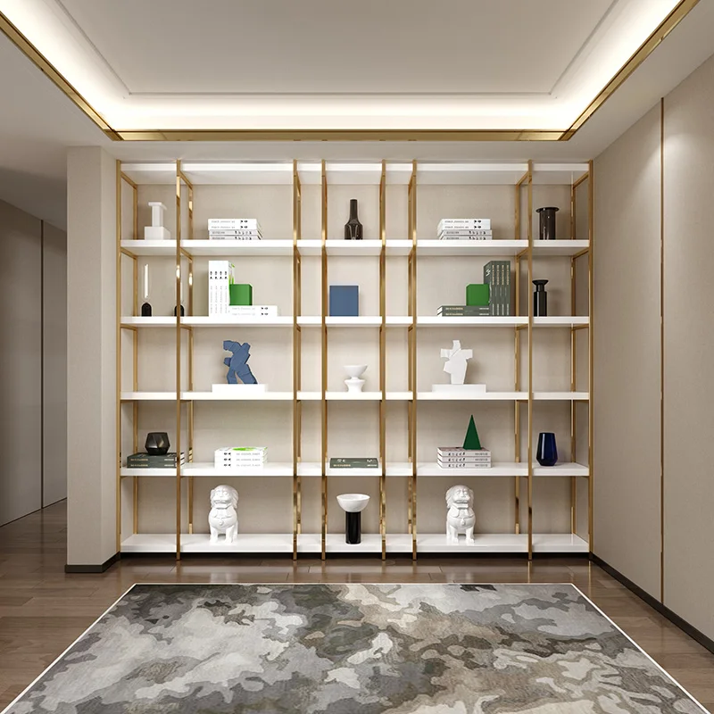 Italian style whole wall stainless steel integrated floor rack simple and modern
Italian style whole wall stainless steel integrated floor rack simple and modern