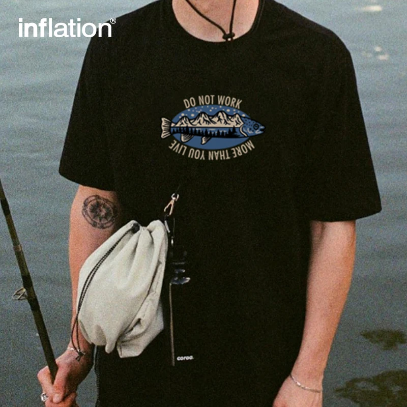 INFLATION 100% Cotton Printed T-Shirt Unisex Fun Outdoor Oversized Short Sleeve Tee Trendy Casual Top for Men
INFLATION 100% Cotton Printed T-Shirt Unisex Fun Outdoor Oversized Short Sleeve Tee Trendy Casual Top for Men