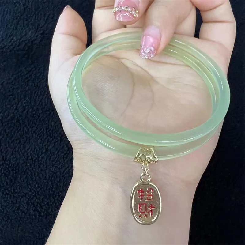 MaiChang/ Jade Agate Fruit Green Fashion Bangles Bracelet Personality Charm Jewelry Exquisite Workmanship Men Women Couple Gift
MaiChang/ Jade Agate Fruit Green Fashion Bangles Bracelet Personality Charm Jewelry Exquisite Workmanship Men Women Couple Gift